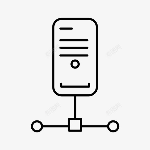 cpu云服务器图标svg_新图网 https://ixintu.com cpu 图标 大纲 服务器
