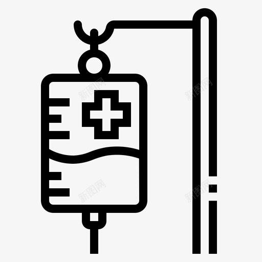 生理盐水医疗保健医院图标svg_新图网 https://ixintu.com 医疗 医疗保健 医院 生理盐水 病人