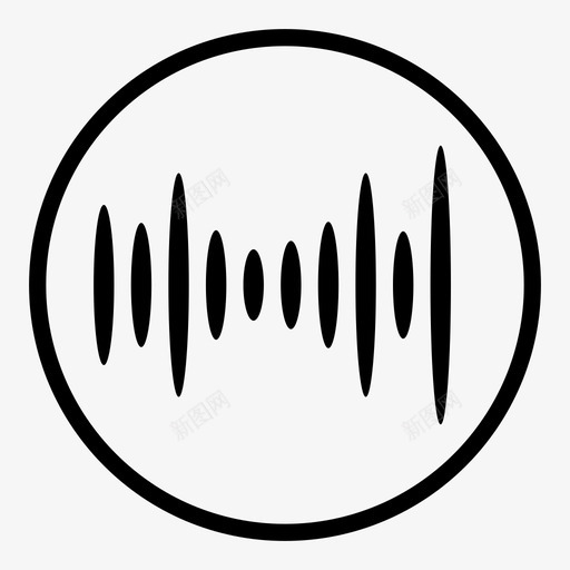 声音音频听图标svg_新图网 https://ixintu.com 声音 音乐 音量 音频