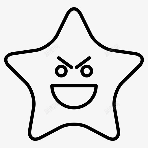 明星表情符号穆迪图标svg_新图网 https://ixintu.com 微笑 明星 穆迪 符号 表情