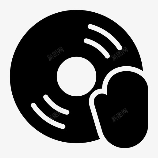 dj唱片节日图标svg_新图网 https://ixintu.com dj 唱片 夜总会 现场 节日 音乐流派