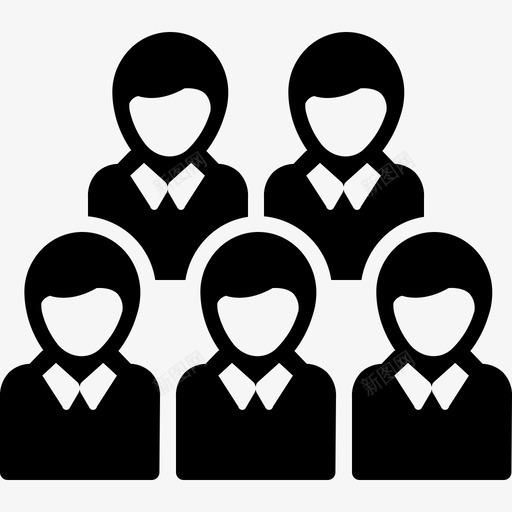 公众团体人图标svg_新图网 https://ixintu.com 公众 团体
