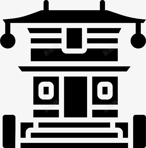 坦普尔日本62填充图标svg_新图网 https://ixintu.com 填充 日本 普尔