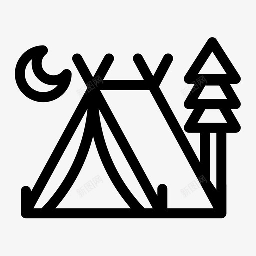 露营山地自然图标svg_新图网 https://ixintu.com 1卷 图标 山地 帐篷 旅游 旅游图 自然 野外 露营