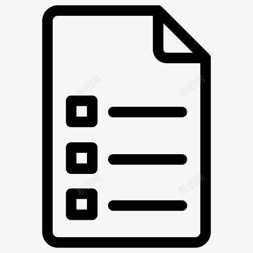清单表格项目清单文件图标svg_新图网 https://ixintu.com 业务 文件 清单表格 纸张 项目清单