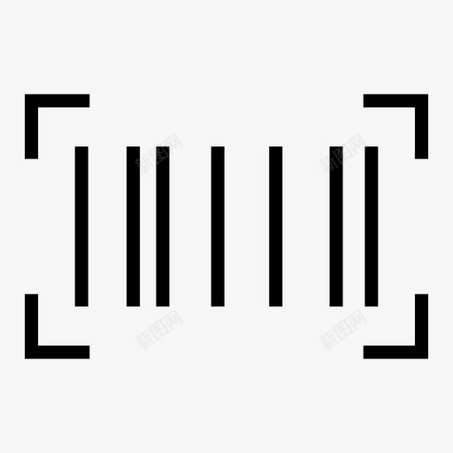 条形码qr扫描图标svg_新图网 https://ixintu.com qr 基本图标 扫描 扫描仪 条形码
