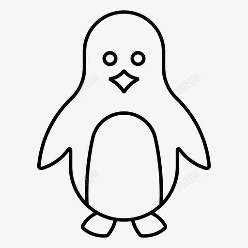 企鹅小鸟圣诞节图标svg_新图网 https://ixintu.com 企鹅 圣诞动物 圣诞节 小鸟