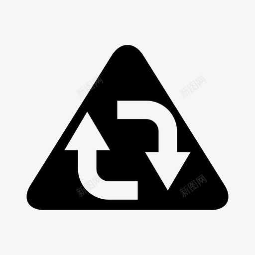 箭头方向重用图标svg_新图网 https://ixintu.com 三角形 形状 方向 移位 箭头 重用