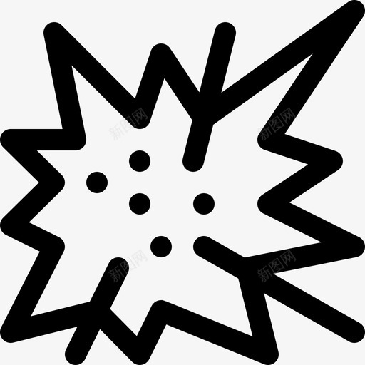 裂变核能8线性图标svg_新图网 https://ixintu.com 核能 线性 裂变