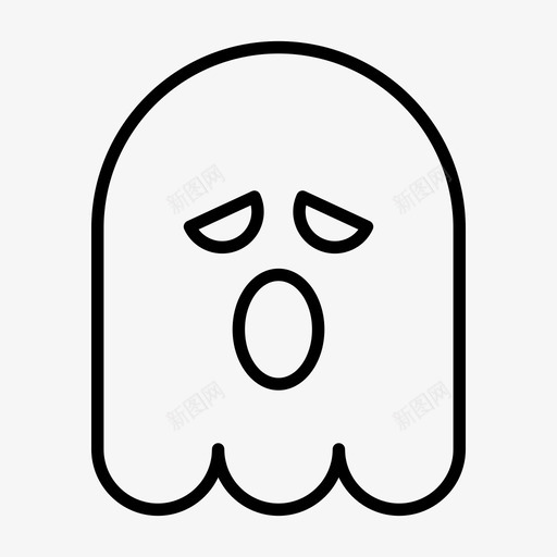 鬼魂嘘声表情符号图标svg_新图网 https://ixintu.com 1行 万圣节 嘘声 幽灵 符号 表情 鬼魂