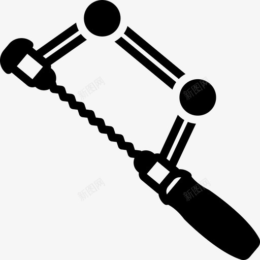 锯器具刀片图标svg_新图网 https://ixintu.com 刀片 器具 拼图 模板 锯