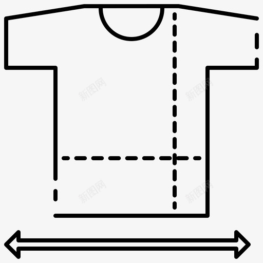 尺码指南服装时尚图标svg_新图网 https://ixintu.com tanahcon 尺码 指南 时尚 服装 测量 电子商务 黑白