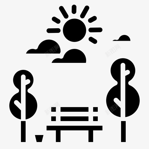公园室外景观实景图标svg_新图网 https://ixintu.com 公园 实景 室外 景观