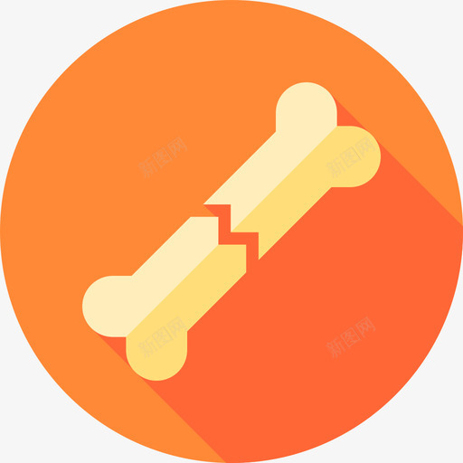 骨折急诊9扁平图标svg_新图网 https://ixintu.com 急诊9 扁平 骨折