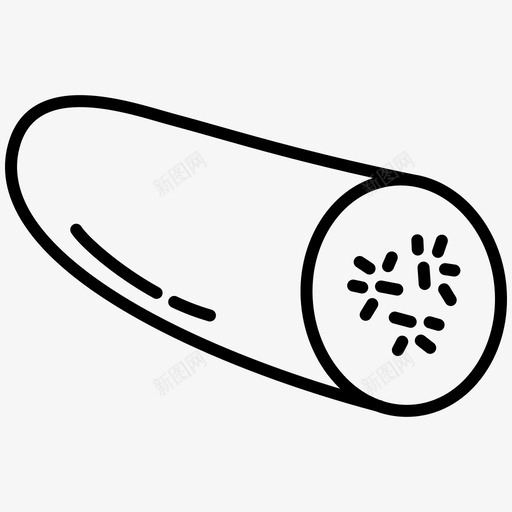 黄瓜食物蔬菜和水果图标svg_新图网 https://ixintu.com 蔬菜和水果 食物 黄瓜