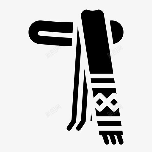 围巾衣服149实心图标svg_新图网 https://ixintu.com 围巾 实心 衣服