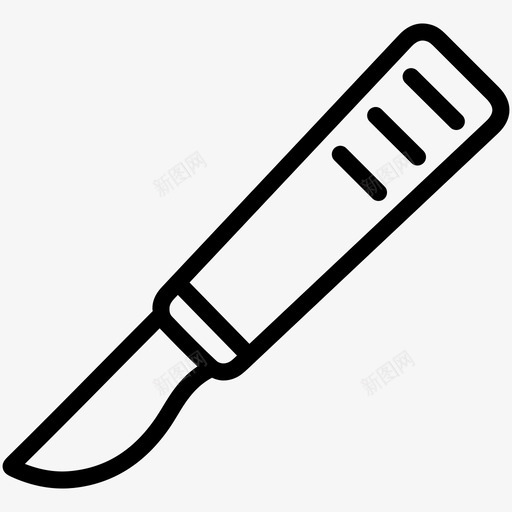手术刀切口刀图标svg_新图网 https://ixintu.com 切口 医疗 医院 外科 手术