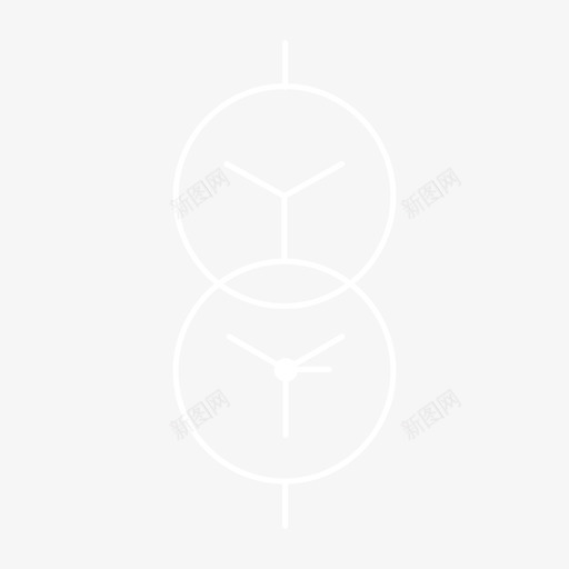 双绕组变压器Yyn (中性点引出 星形-星形连接)svg_新图网 https://ixintu.com 双绕组变压器Yyn (中性点引出 星形-星形连接) srzbyq_i