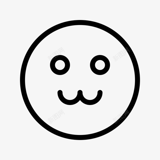 可爱表情符号有趣图标svg_新图网 https://ixintu.com 可爱 快乐 有趣 符号 表情 轮廓
