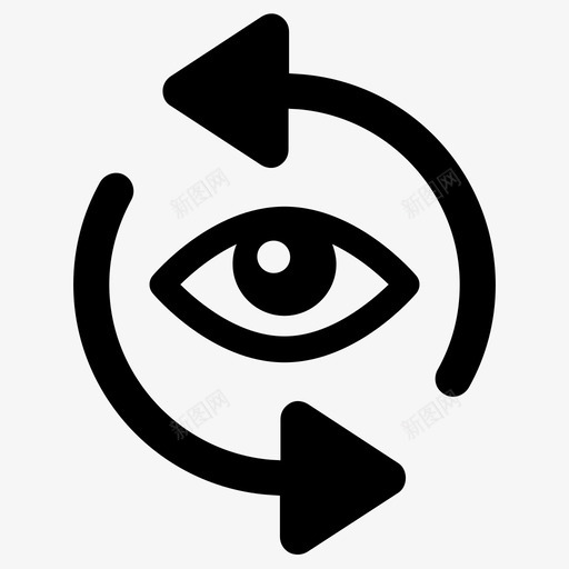 回顾眼睛视力图标svg_新图网 https://ixintu.com 回顾 眼睛 视力