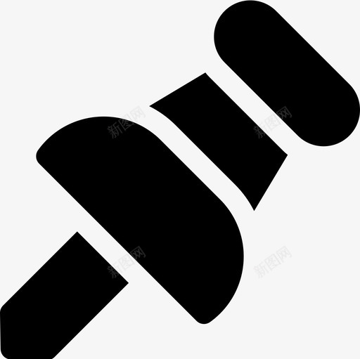 Pin导航和地图16填充图标svg_新图网 https://ixintu.com Pin 地图 填充 导航