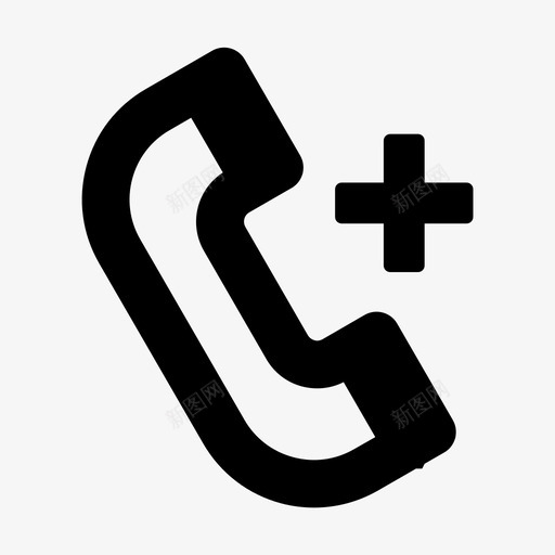 添加联系人呼叫通信图标svg_新图网 https://ixintu.com 公司 呼叫 添加 电话 联系人 营销 通信