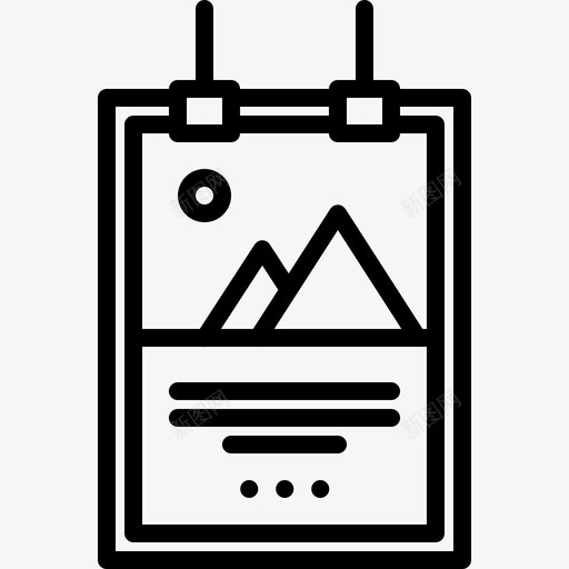 传单品牌5线性图标svg_新图网 https://ixintu.com 传单 品牌 线性