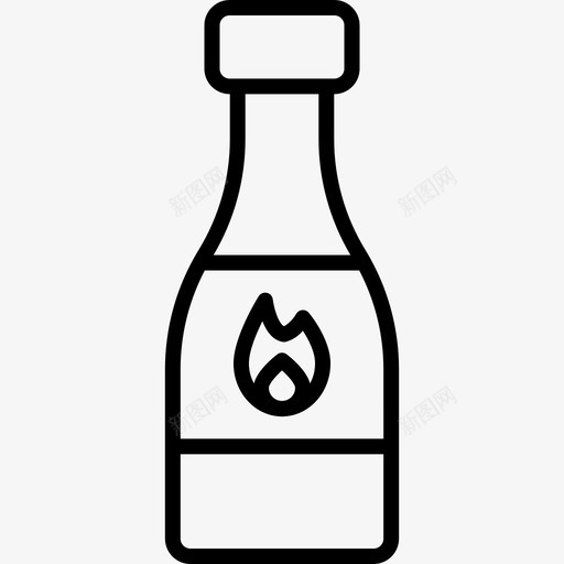 番茄酱BBQ35线性图标svg_新图网 https://ixintu.com BBQ35 番茄酱 线性