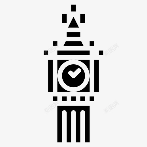 大本钟英国landmark图标svg_新图网 https://ixintu.com landmark solid 伦敦 大本 英国