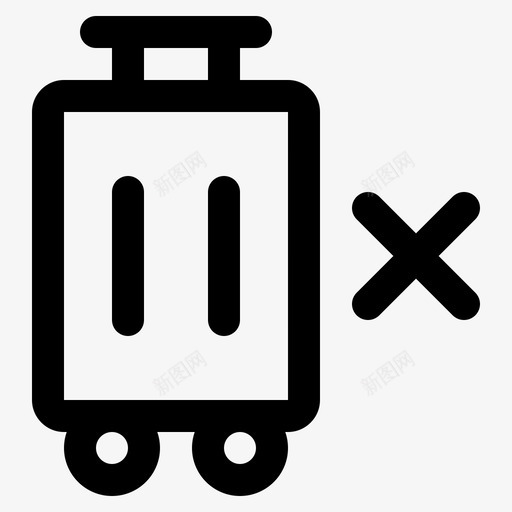 删除行李箱行李打包图标svg_新图网 https://ixintu.com 删除行李箱 度假 打包 旅行 行李 行李箱行
