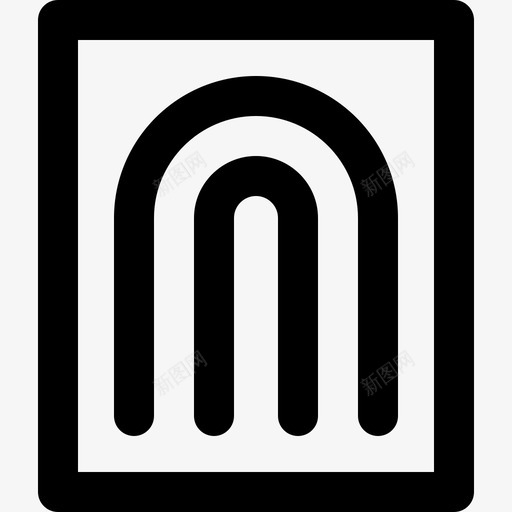 指纹智能家居45线状图标svg_新图网 https://ixintu.com 指纹 智能家居 线状