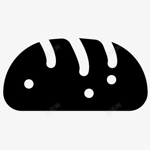 自制面包食品健康图标svg_新图网 https://ixintu.com 健康 健康食品 素食 自制 面包 食品