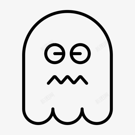 鬼魂卡通表情符号图标svg_新图网 https://ixintu.com 万圣节 卡通 表情符号 鬼魂 鬼魂表情1行