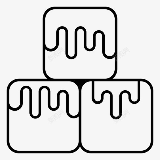 冰凉冰块雪图标svg_新图网 https://ixintu.com 冬天 冰凉 冰块 雪