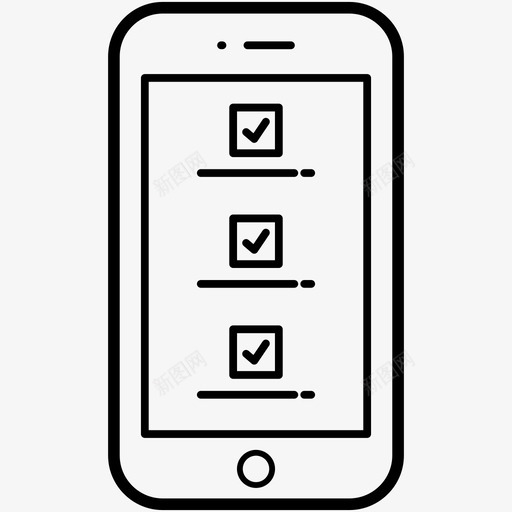 刻度线应用程序项目图标svg_新图网 https://ixintu.com 刻度线 应用程序 移动设备 行图标 项目