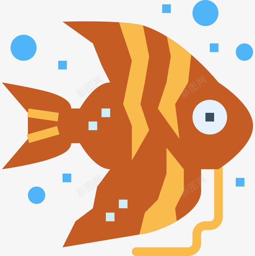 天使鱼水族馆2扁平图标svg_新图网 https://ixintu.com 天使 扁平 水族馆