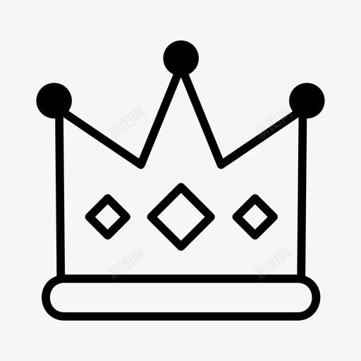 皇冠国王贵族图标svg_新图网 https://ixintu.com 偶像 国王 皇冠 皇室 贵族
