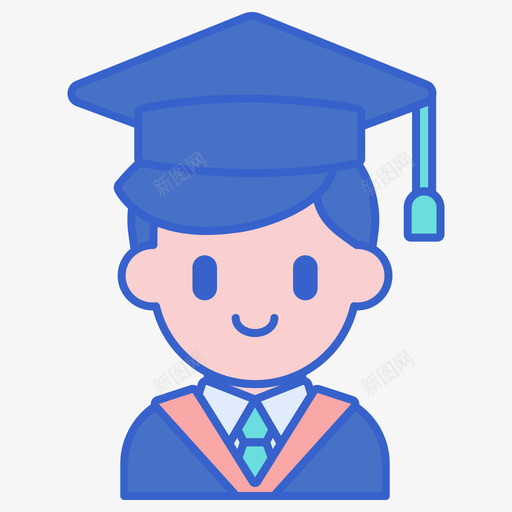 学生返校100线性颜色图标svg_新图网 https://ixintu.com 学生 线性 返校 颜色