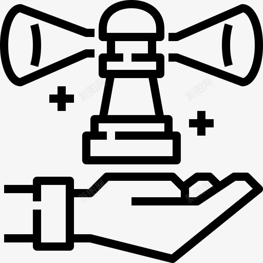远见卓识业务双手图标svg_新图网 https://ixintu.com 业务 双手 合作 团队 灯光 灯塔 远见卓识
