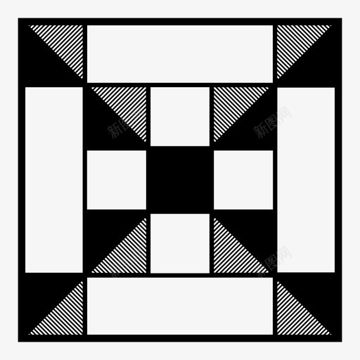 贴花方块装饰图标svg_新图网 https://ixintu.com 二次方程 制作 手工 手工制 拼接 方块 纺织品 装饰 贴花