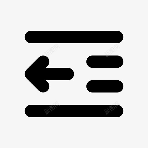 缩进减少减少缩进图标svg_新图网 https://ixintu.com 写作 减少 大纲 文件 缩进