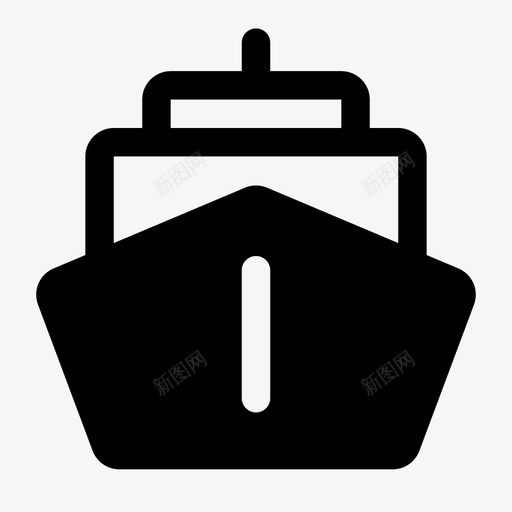 交通 轮船 水路 面性svg_新图网 https://ixintu.com 交通 轮船 水路 面性
