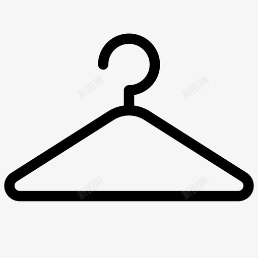 衣架精品店衣帽间图标svg_新图网 https://ixintu.com 服装 标准站点图标 精品店 衣帽间 衣架 配件