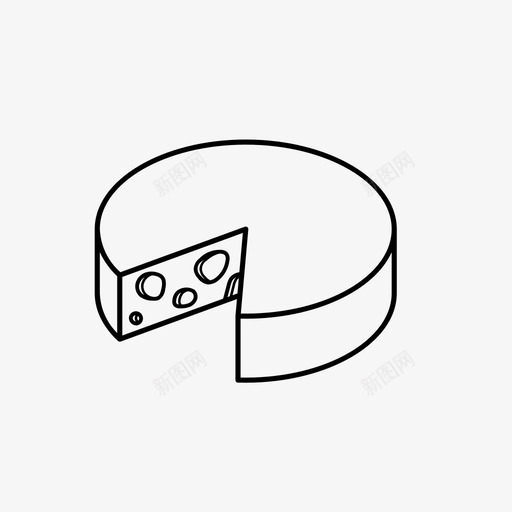 奶酪乳制品食品图标svg_新图网 https://ixintu.com 乳制品 奶酪 意大利 食品