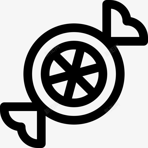 橘子甜点和糖果4直线型图标svg_新图网 https://ixintu.com 橘子 甜点 直线 糖果 线型