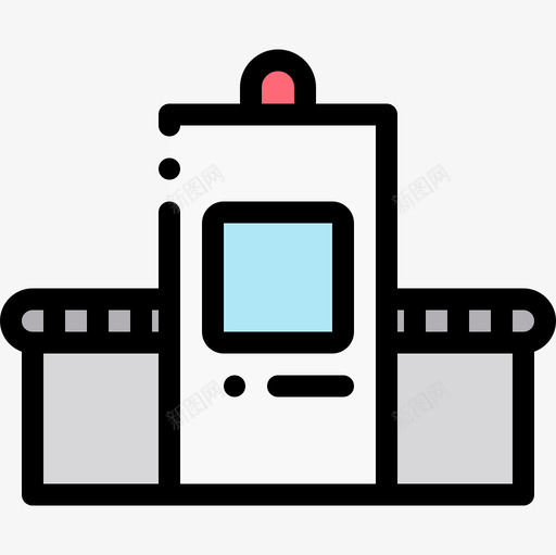 输送机机场98线性颜色图标svg_新图网 https://ixintu.com 机场 线性 输送机 颜色