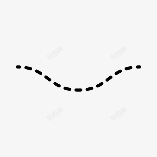虚线虚波线图标svg_新图网 https://ixintu.com 图案 线 虚波 虚线
