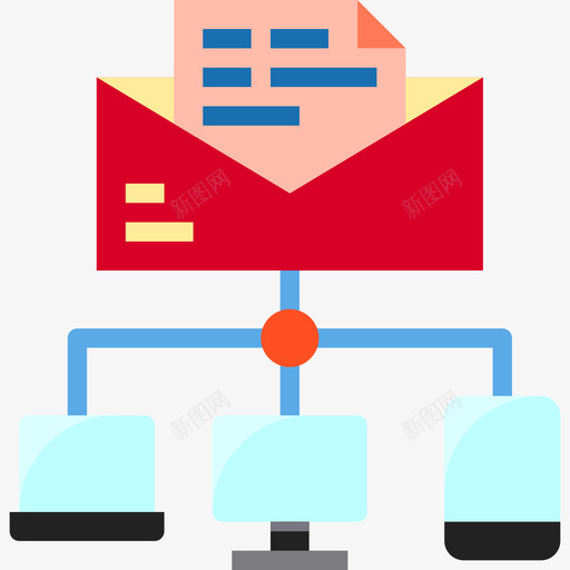 电子邮件通讯162扁平图标svg_新图网 https://ixintu.com 扁平 电子邮件 通讯