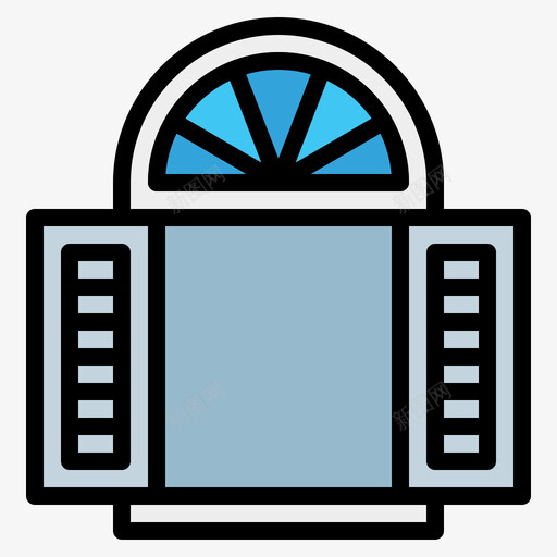 窗建筑70线颜色图标svg_新图网 https://ixintu.com 建筑 颜色