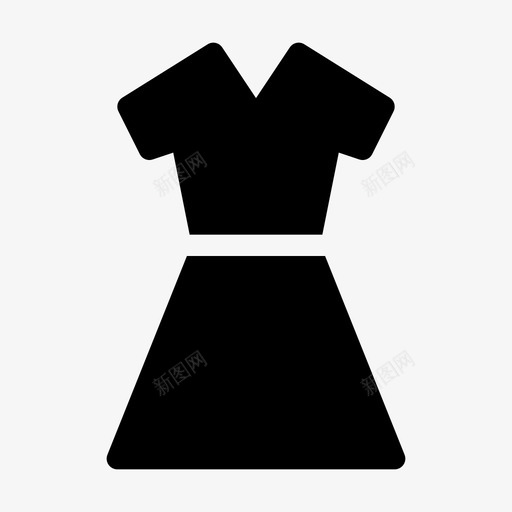 礼服新娘长袍图标svg_新图网 https://ixintu.com 婚纱 新娘 礼服 长袍
